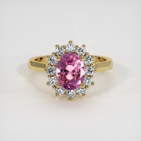 2.40 Ct. Sapphire Ring, 18K Yellow Gold 1