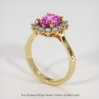 2.40 Ct. Sapphire Ring, 18K Yellow Gold 2