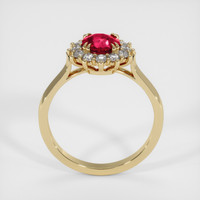 0.94 Ct. Ruby Ring, 18K Yellow Gold 3