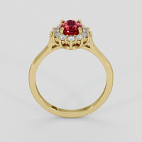 1.17 Ct. Ruby Ring, 18K Yellow Gold 3