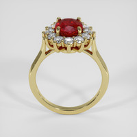 2.54 Ct. Ruby Ring, 18K Yellow Gold 3