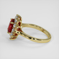 2.54 Ct. Ruby Ring, 18K Yellow Gold 4