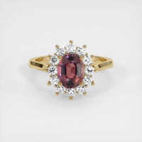 3.61 Ct. Sapphire Ring, 18K Yellow Gold 1