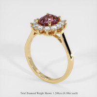 3.61 Ct. Sapphire Ring, 18K Yellow Gold 2