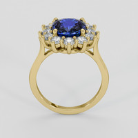 2.34 Ct. Blue Sapphire Ring, 18K Yellow Gold 3