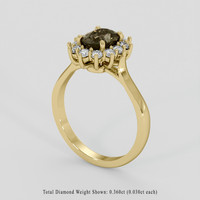 1.24 Ct. Color Change Sapphire Ring, 18K Yellow Gold 2