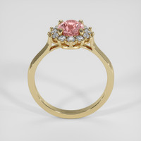 1.34 Ct. Padparadscha Sapphire Ring, 18K Yellow Gold 3