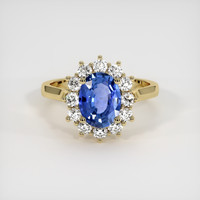 1.24 Ct. Sapphire Ring, 18K Yellow Gold 1