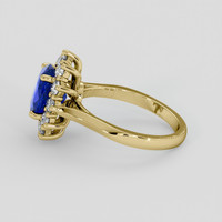 2.24 Ct. Blue Sapphire Ring, 18K Yellow Gold 4