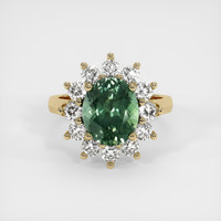 3.90 Ct. Sapphire Ring, 18K Yellow Gold 1