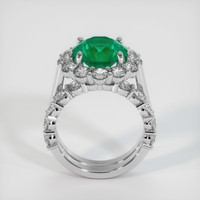 3.85 Ct. Emerald Ring, Platinum 950 3