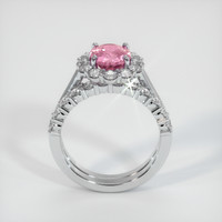 2.24 Ct. Reddish Pink Sapphire Ring, Platinum 950 3