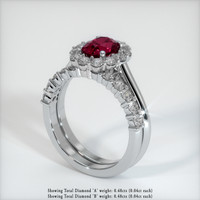 2.02 Ct. Ruby Ring, Platinum 950 2