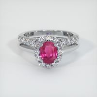 1.68 Ct. Ruby Ring, Platinum 950 1