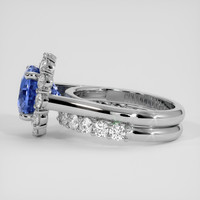 4.18 Ct. Blue Sapphire Ring, Platinum 950 4