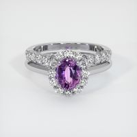 1.46 Ct. Purple Sapphire Ring, Platinum 950 1