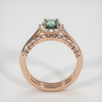 0.74 Ct. Sapphire Ring, 14K Rose Gold 3