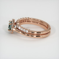 0.74 Ct. Sapphire Ring, 14K Rose Gold 4