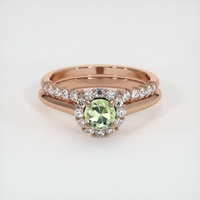 0.78 Ct. Sapphire Ring, 14K Rose Gold 1