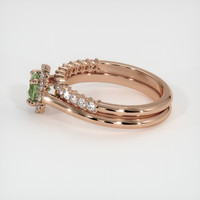0.78 Ct. Sapphire Ring, 14K Rose Gold 4