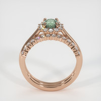 0.74 Ct. Sapphire Ring, 14K Rose Gold 3