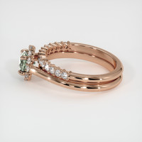 0.74 Ct. Sapphire Ring, 14K Rose Gold 4