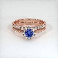 1.08 Ct. Sapphire Ring, 18K Rose Gold 1