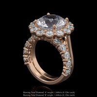 5.38 Ct. Gemstone Ring, 18K Rose Gold 2