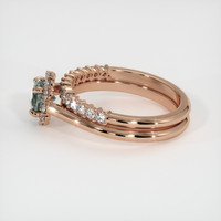 0.76 Ct. Sapphire Ring, 18K Rose Gold 4
