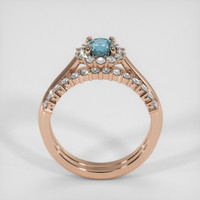 0.81 Ct. Sapphire Ring, 18K Rose Gold 3