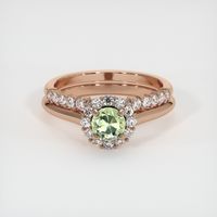 0.78 Ct. Sapphire Ring, 18K Rose Gold 1