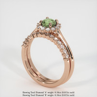 0.78 Ct. Sapphire Ring, 18K Rose Gold 2