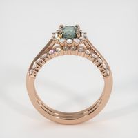 0.68 Ct. Grey Sapphire Ring, 18K Rose Gold 3