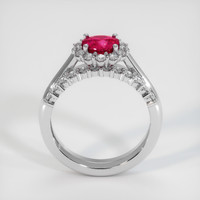 0.75 Ct. Pinkish Red Ruby Ring, 10K White Gold 3