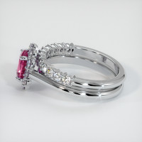 1.68 Ct. Purplish Red Ruby Ring, 10K White Gold 4