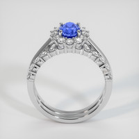1.22 Ct. Blue Sapphire Ring, 10K White Gold 3