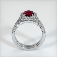 2.02 Ct. Ruby Ring, 14K White Gold 3