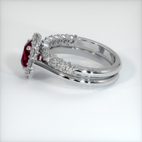 2.02 Ct. Ruby Ring, 14K White Gold 4