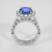 4.18 Ct. Blue Sapphire Ring, 14K White Gold 3