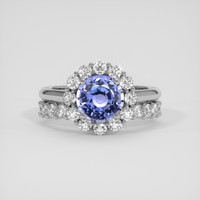1.57 Ct. Color Change Sapphire Ring, 14K White Gold 1