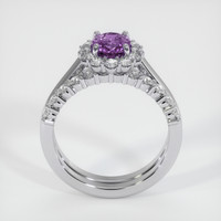 1.46 Ct. Purple Sapphire Ring, 14K White Gold 3