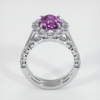 2.98 Ct. Sapphire Ring, 14K White Gold 3