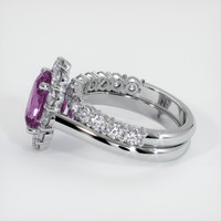 2.98 Ct. Sapphire Ring, 14K White Gold 4