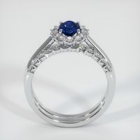 0.98 Ct. Sapphire Ring, 18K White Gold 3