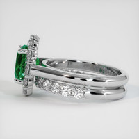 1.84 Ct. Emerald Ring, 18K White Gold 4