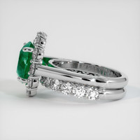 3.85 Ct. Emerald Ring, 18K White Gold 4