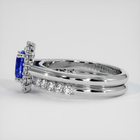 1.22 Ct. Blue Sapphire Ring, 18K White Gold 4