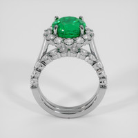 4.36 Ct. Emerald Ring, 18K White Gold 3