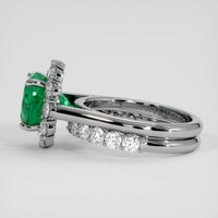 4.36 Ct. Emerald Ring, 18K White Gold 4