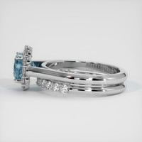 3.24 Ct. Sapphire Ring, 18K White Gold 4